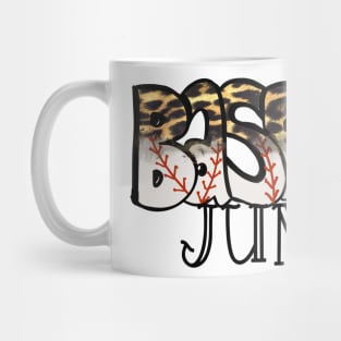 Baseball Junkie Cheetah Design Mug